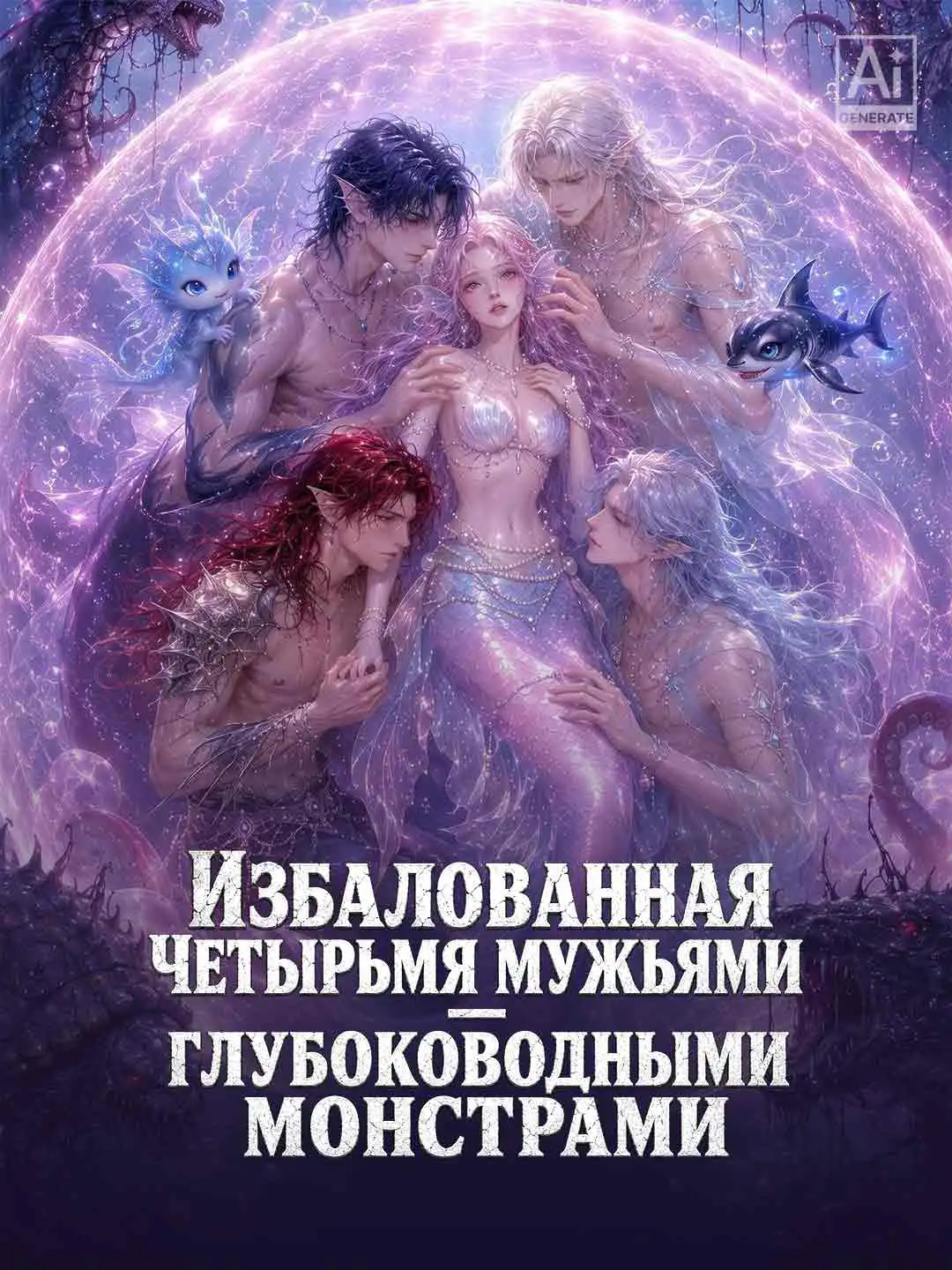 Избалованная четырьмя мужьями — глубоководными монстрами short drama poster