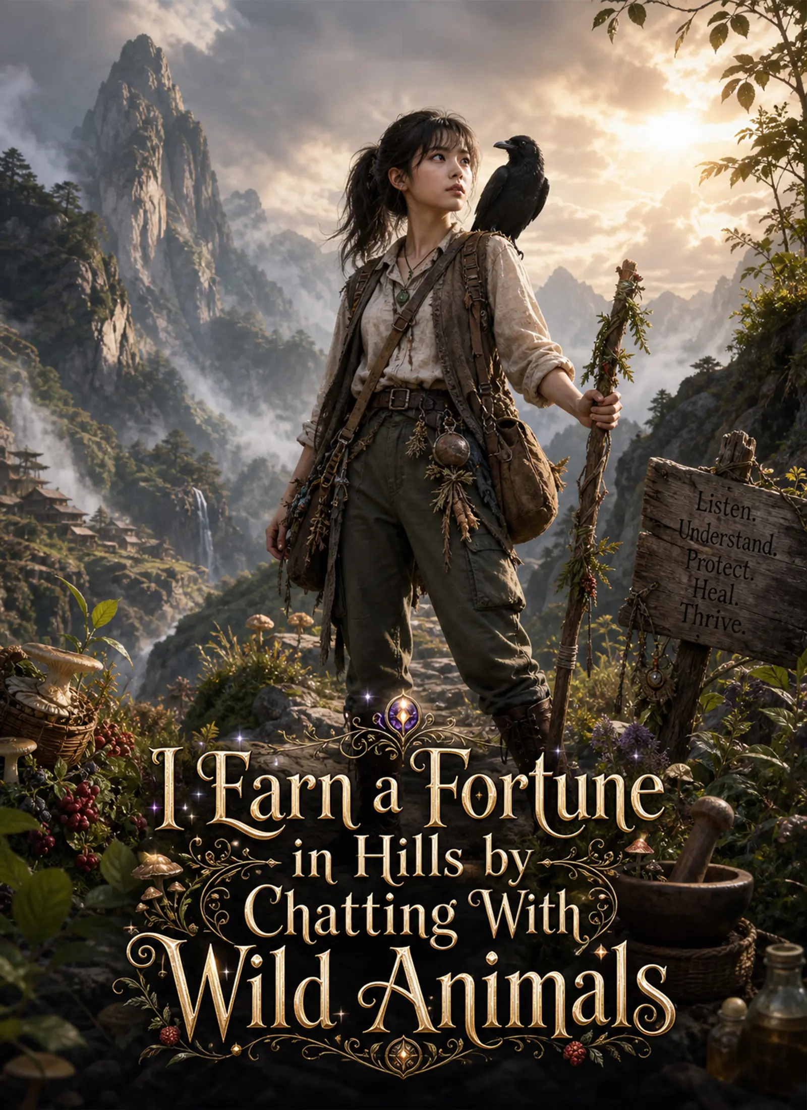 [Dubbed] I Earn a Fortune in Hills by Chatting With Wild Animals short drama poster