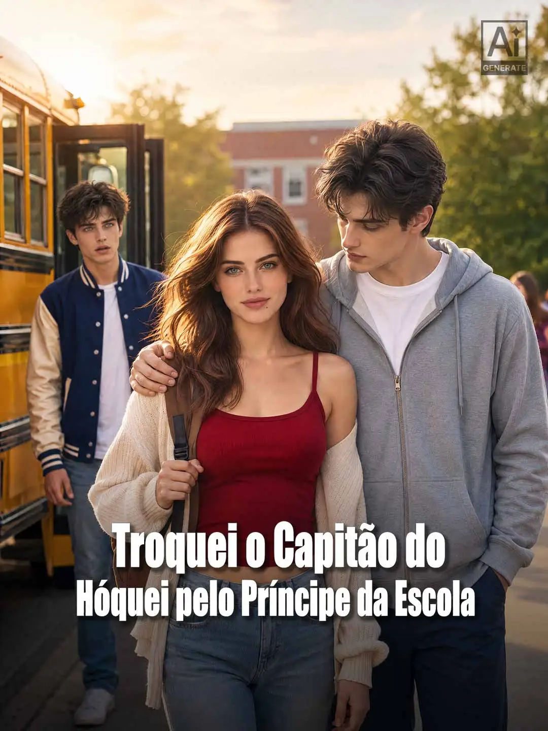 Troquei o Capitão do Hóquei pelo Príncipe da Escola short drama poster
